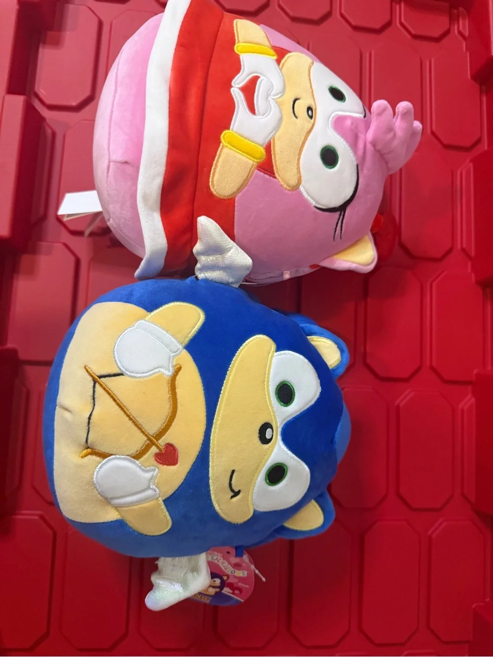 Set of two sonic the Hedgehog Plush Toy Set and Amy Blue & Pink Cute squismallow
